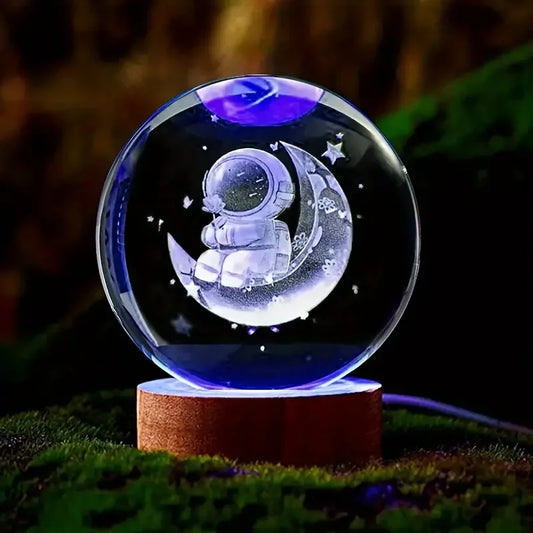 Crystal Ball Ornament - Astronaut